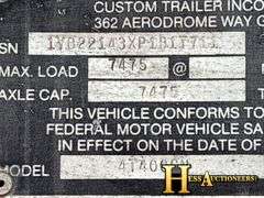 1993  CUSTOM  4T400GN  26'  GOOSENECK TRAILER