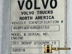 2009  VOLVO  VNL  S/A DAYCAB, NON RUNNER