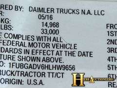 2017  FREIGHTLINER  X11342ST  S/A DAYCAB