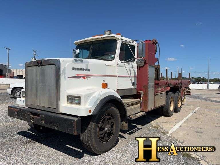 1995 WESTERN STAR 4864F FLATBED TRUCK