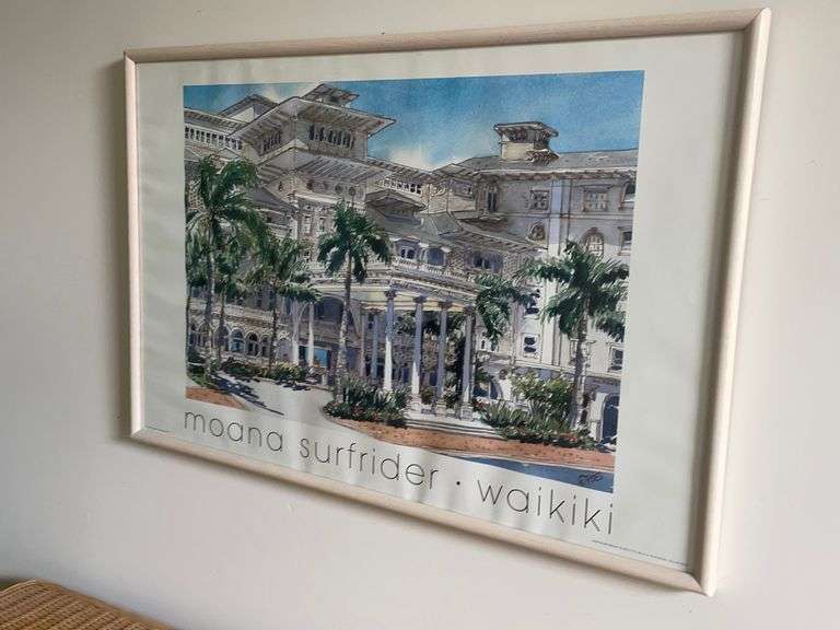 Framed Print "moana surfrider, waikiki"