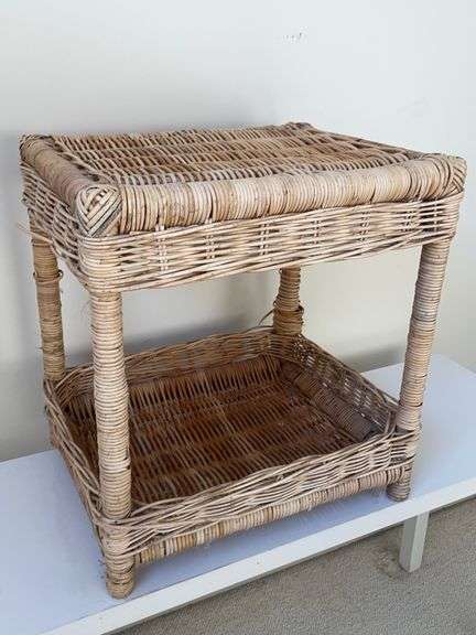 Wicker Side Table