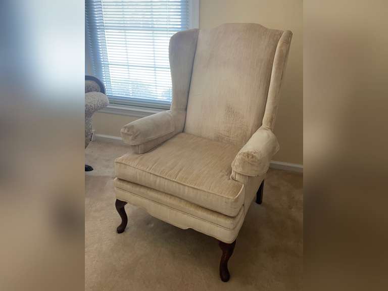 Upholstered Wingback Armchair