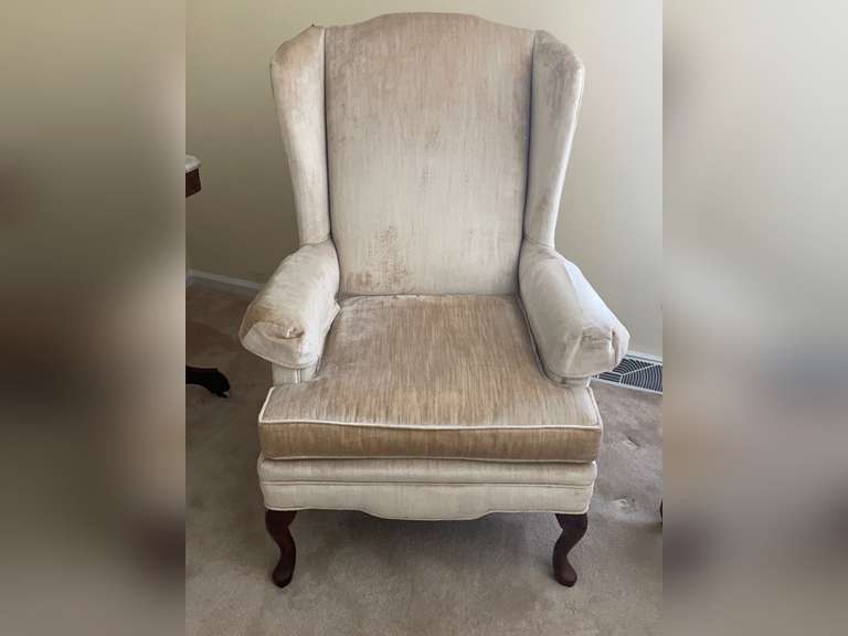 Upholstered Wingback Armchair