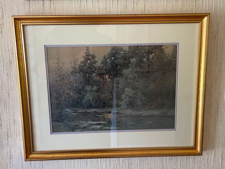 "Evening Reflections" by Paul Sawyier