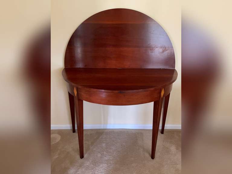 Dropleaf Half Moon Table