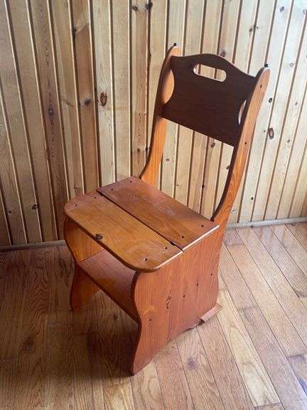 Pine Convertible Step Stool