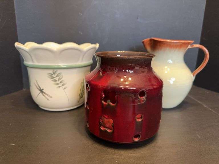 Ceramic Planters and Pitcher