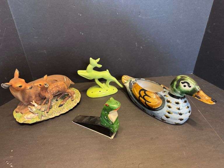 Animal Figurines and Doorstop