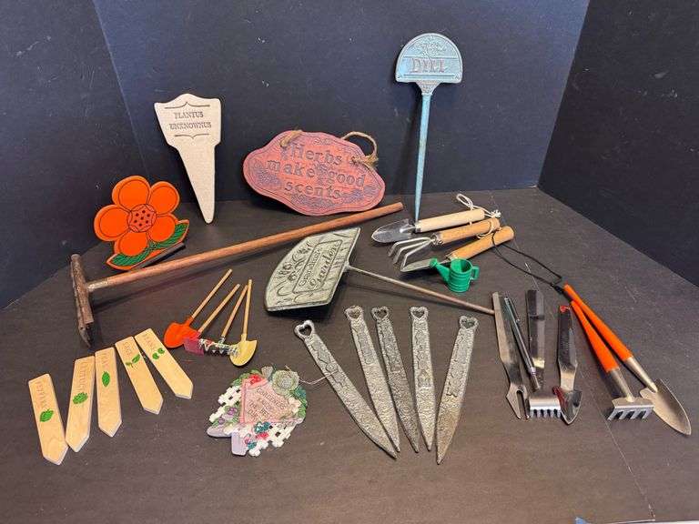 Garden Signs and Small Tools
