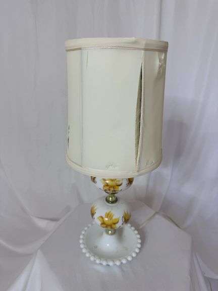 Milk Glass Table Lamp