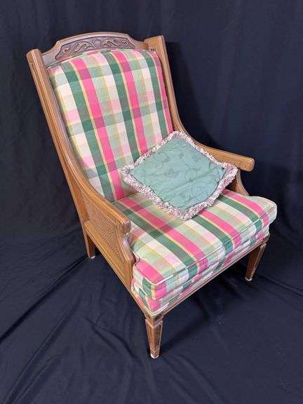 Italian Provincial-Like Cane Back Arm Chair