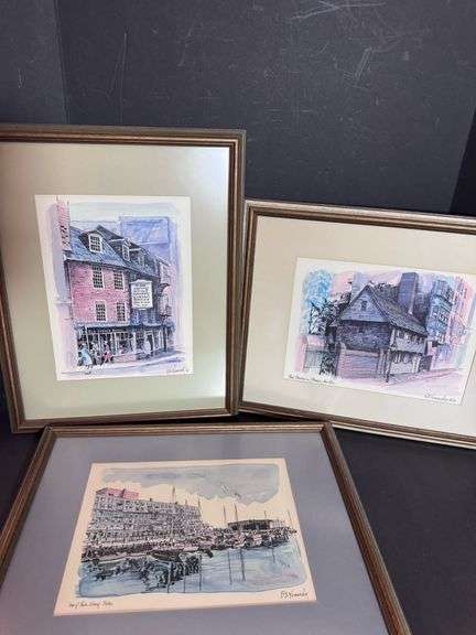 RE Kennedy Framed Art Prints of Boston
