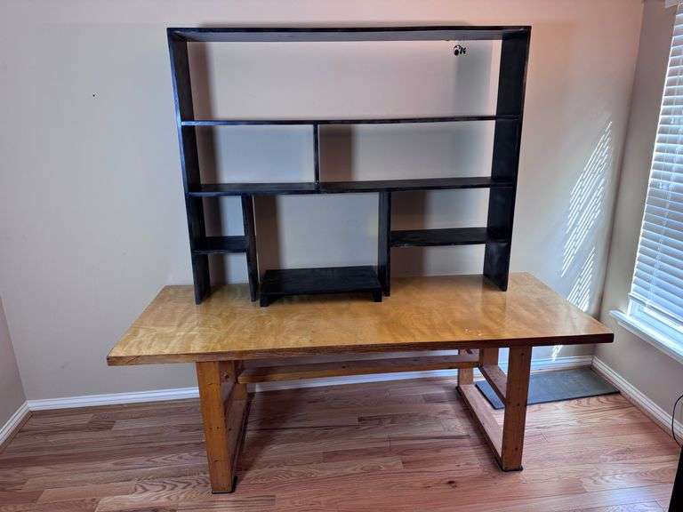 Homemade Work Station and Shelving