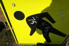 1 Stop Sign, 2 Pedestrian Signs. All Solar Powererd