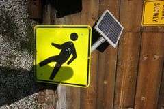 1 Stop Sign, 2 Pedestrian Signs. All Solar Powererd