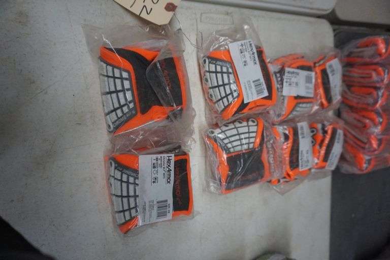 8 PR Hexarmor Work Gloves Chrome SLT 4073 SZ 8/M