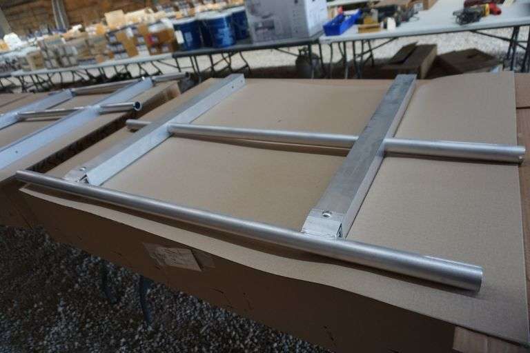 NEW Prairie View Industries Aluminum Ramps apx 3ft x 3 ft w/ rails