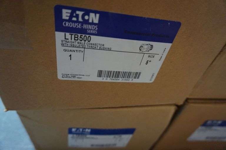 4 CTN Eaton LTB 500 1 per ctn  5" Male Connectors