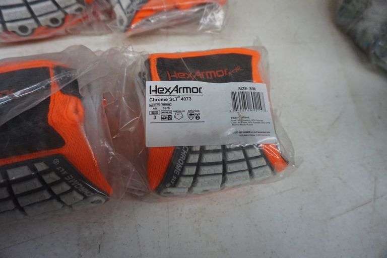 8 PR Hexarmor Work Gloves Chrome SLT 4073 SZ 8/M