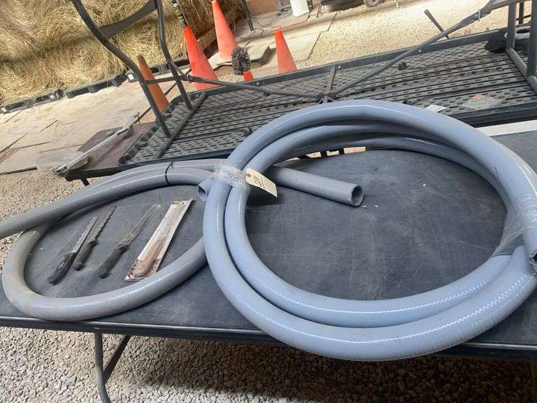 Plastic Coated burial line 4 material cutting knives.