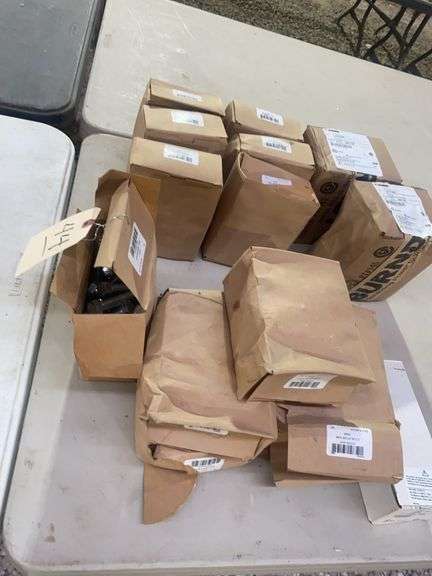 3 ctn Burndy Hyplugs, etc, 12 ctn Unknown brand Hex head bolts