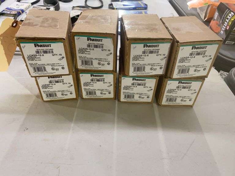 8 boxes Panduit Copper lugs LC8/20-12-X 10 per box