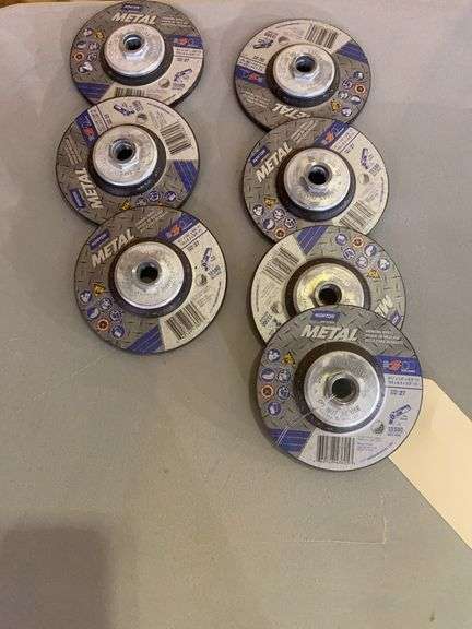 7 Norton Metals 13580 4-1/2 X 1/4" X 5/8-11 Grinding Wheels
