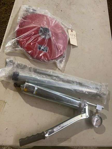 Lincoln Manual Lube Dispenser, Model 1293,  Umeta w/gauge