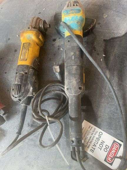 Two Dewalt Angle Grinders: one works, one: "Do Not Operate, Cord Cut-missing plug"