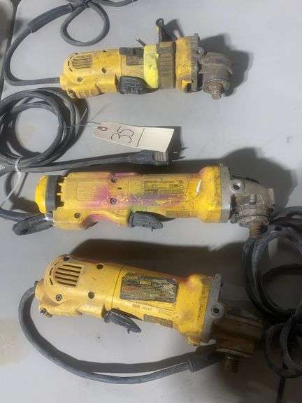 3 Dewalt  Grinders See Video!