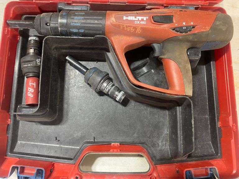 Hilti DX460 Powder Actuated Tool w/case & accessories