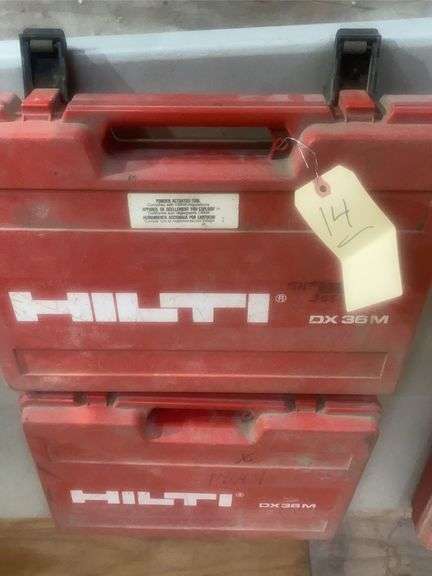 Two Hilti DX36M in cases