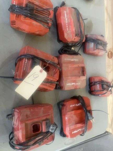Seven Hilti Chargers