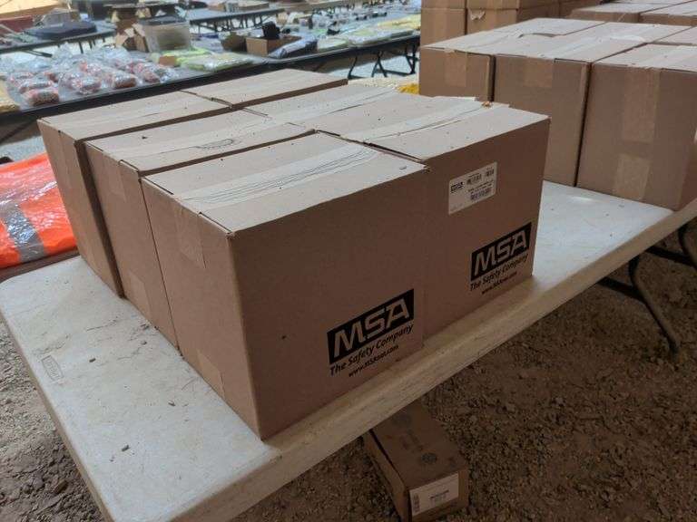 Six Cartons MSA Visor V Guard Prop, CLR, 5 per carton