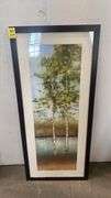 Pair Framed Prints of White Birch Trees