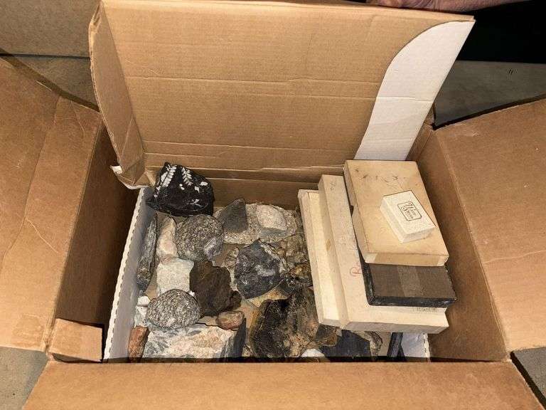 Large Collector Rocks Box of Collector Rocks and Stones - H.K. Keller