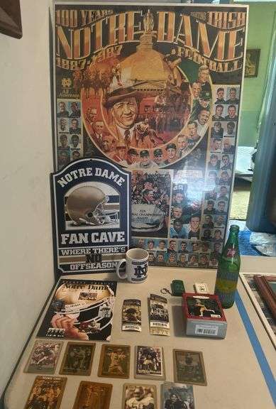 Assortment of Notre Dame Memorabilia
