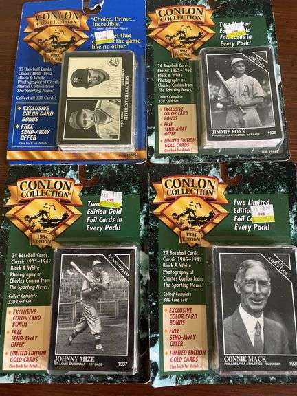 Conlon Collection Baseball Cards, Editions 1993 and 1994