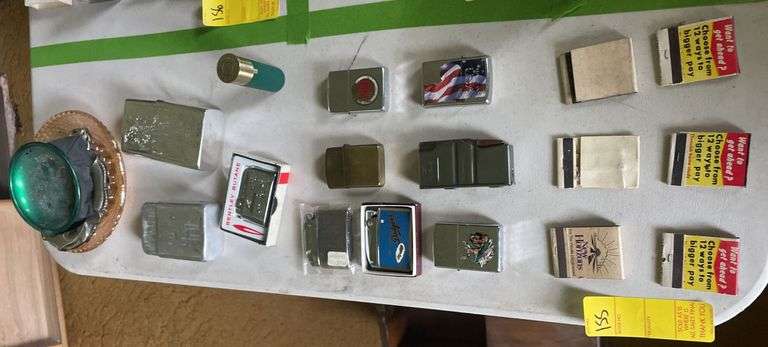 Assortment of Lighters and Matches