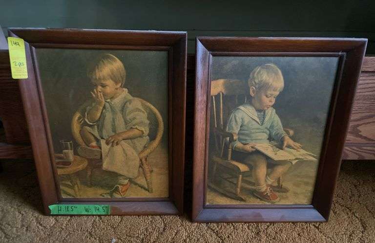 Boy and Girl Framed Prints