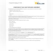 Thumbnail image of Conditions of Sale / Purchase Agreement