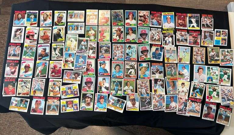 Large Vintage Baseball Card Collection – Primarily 1970s–1980s – Phillies Focus – Over 100 Cards
