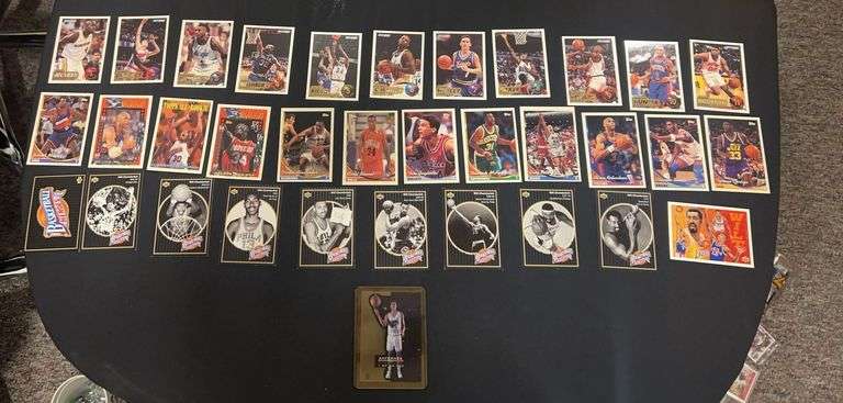 Assortment of 93s 94s Topps, Fleer, and Upper Deck Basketball Cards