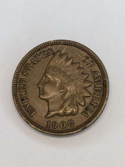 1908-S Indian Head Penny Coin