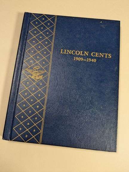 87 Lincoln Head Penny Coins in Book 1909 - 1940