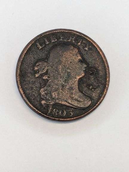 1803 Half Cent Coin