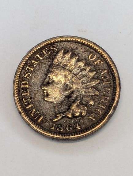 1864 Indian Head Penny Coin