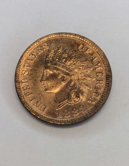1883 Indian Head Penny Coin