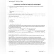 Thumbnail image of Conditions of Sale / Purhase Agreement